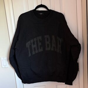 The Bar Classic Black Crewneck Sweater